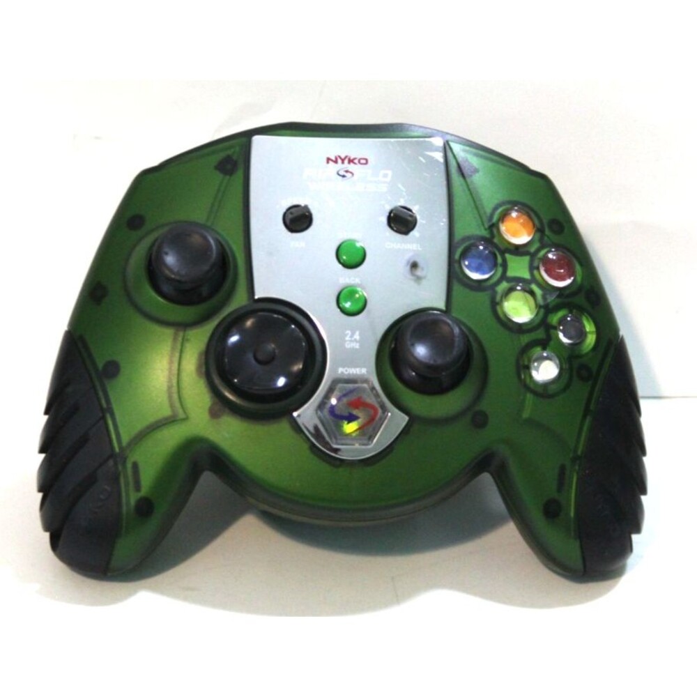 Nyko Air Flo EX Wireless Xbox Controller Green Built In Fan Cooling